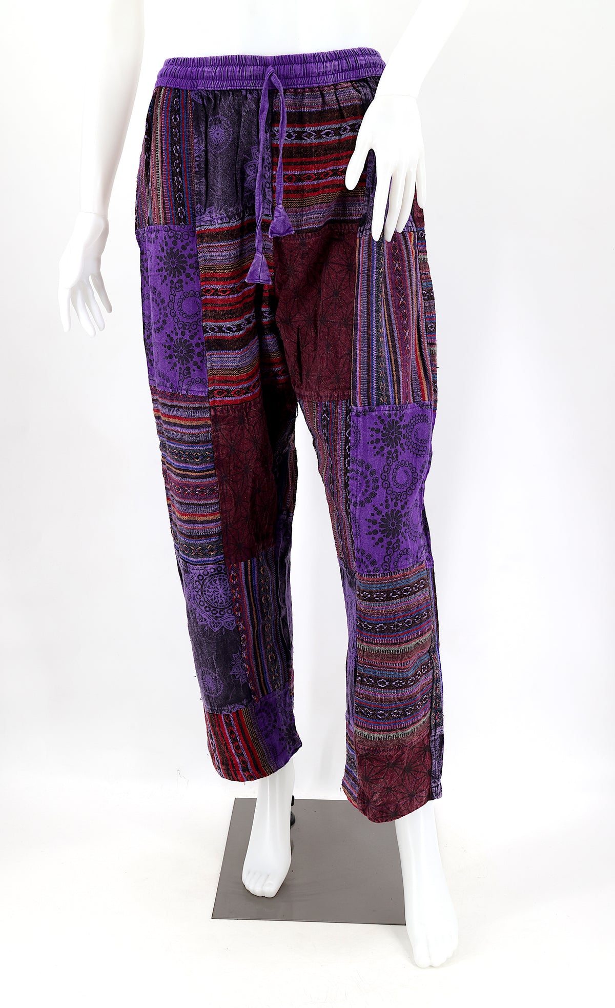 Gheri Patchwork-Haremshose | Baumwoll-Festivalhose
