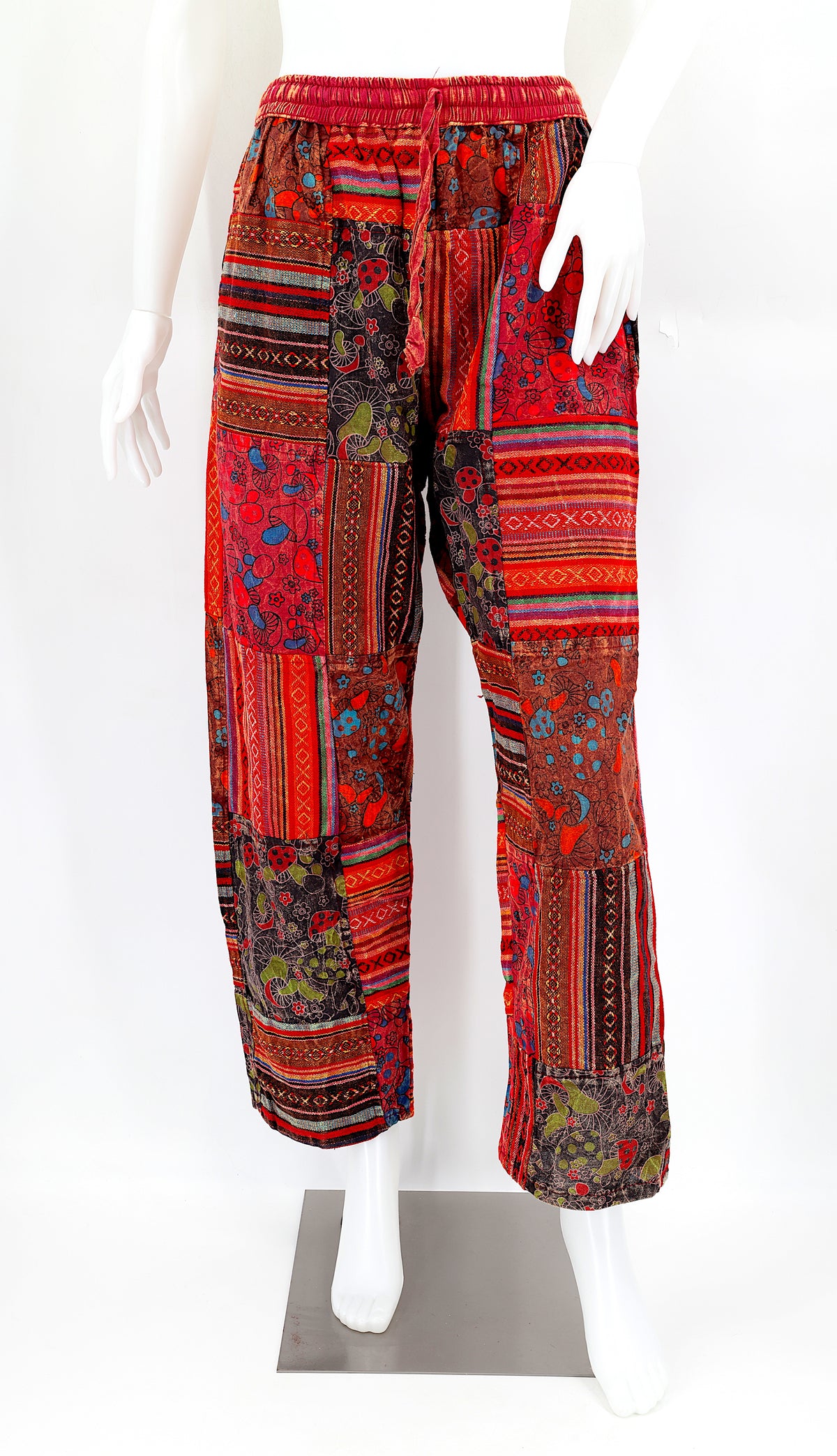 Gheri Patchwork-Haremshose | Baumwoll-Festivalhose