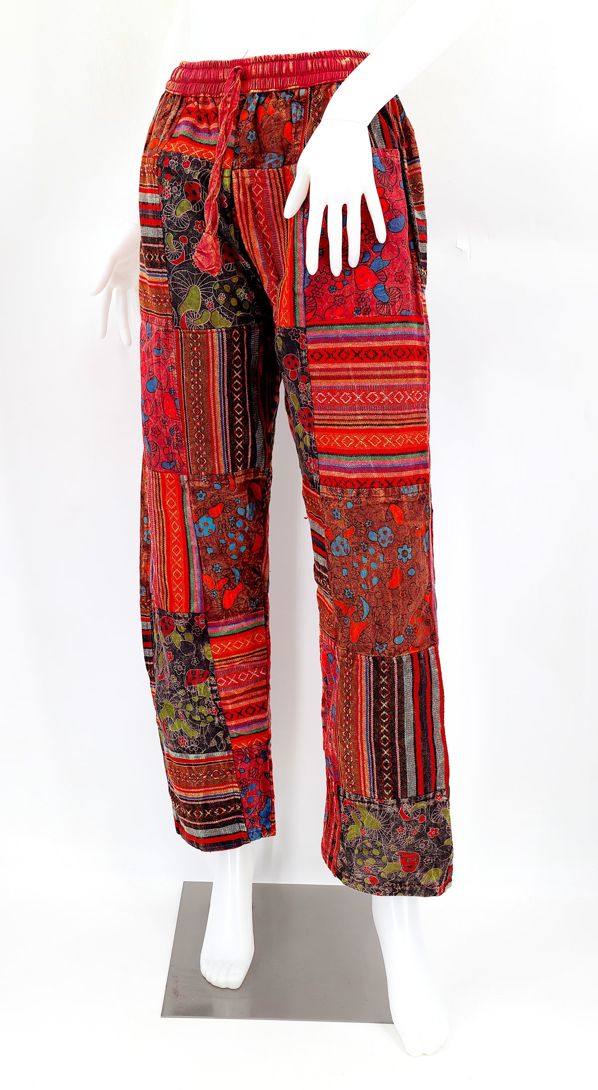 Gheri Patchwork-Haremshose | Baumwoll-Festivalhose