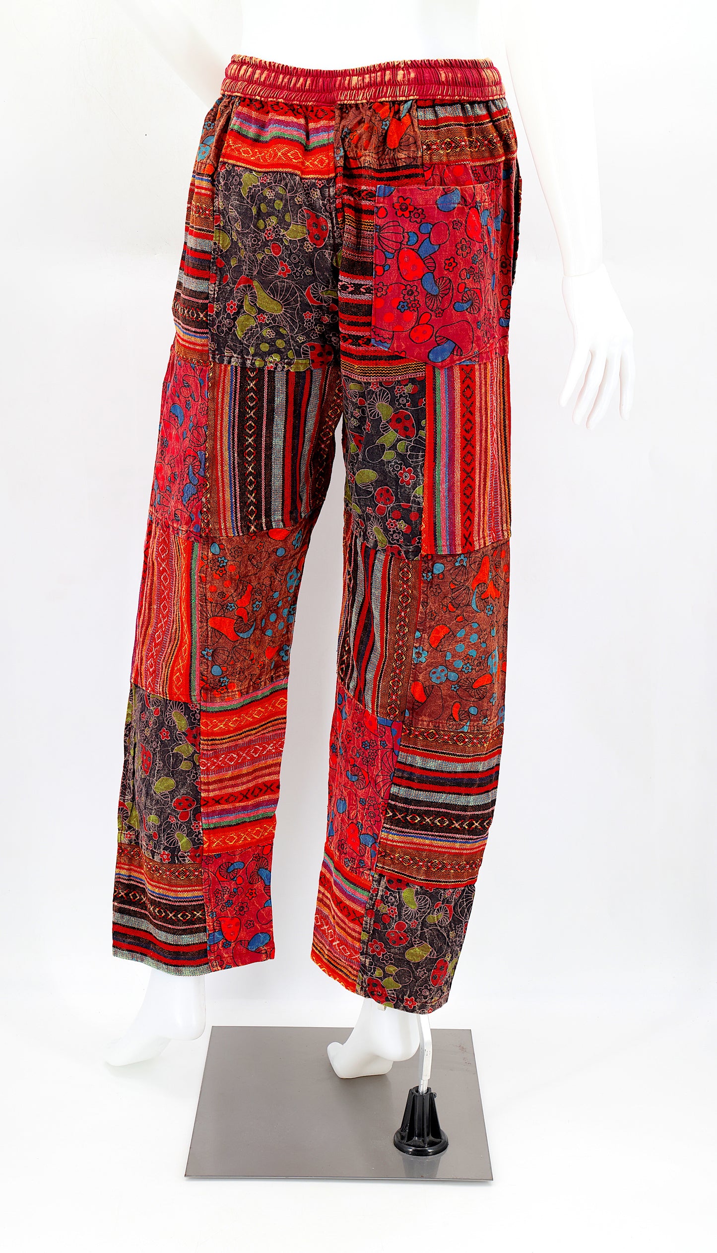 Gheri Patchwork-Haremshose | Baumwoll-Festivalhose