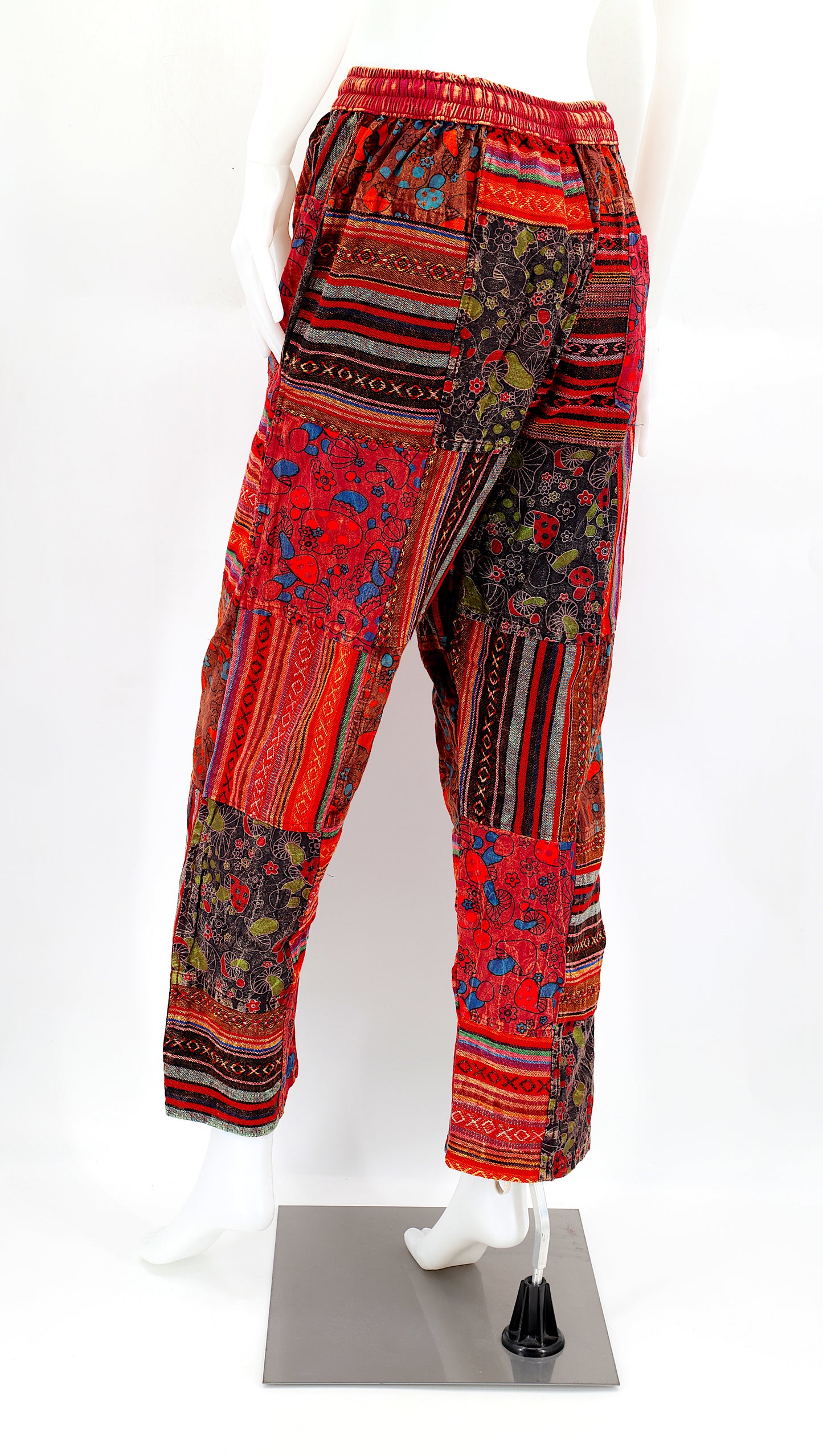 Gheri Patchwork-Haremshose | Baumwoll-Festivalhose