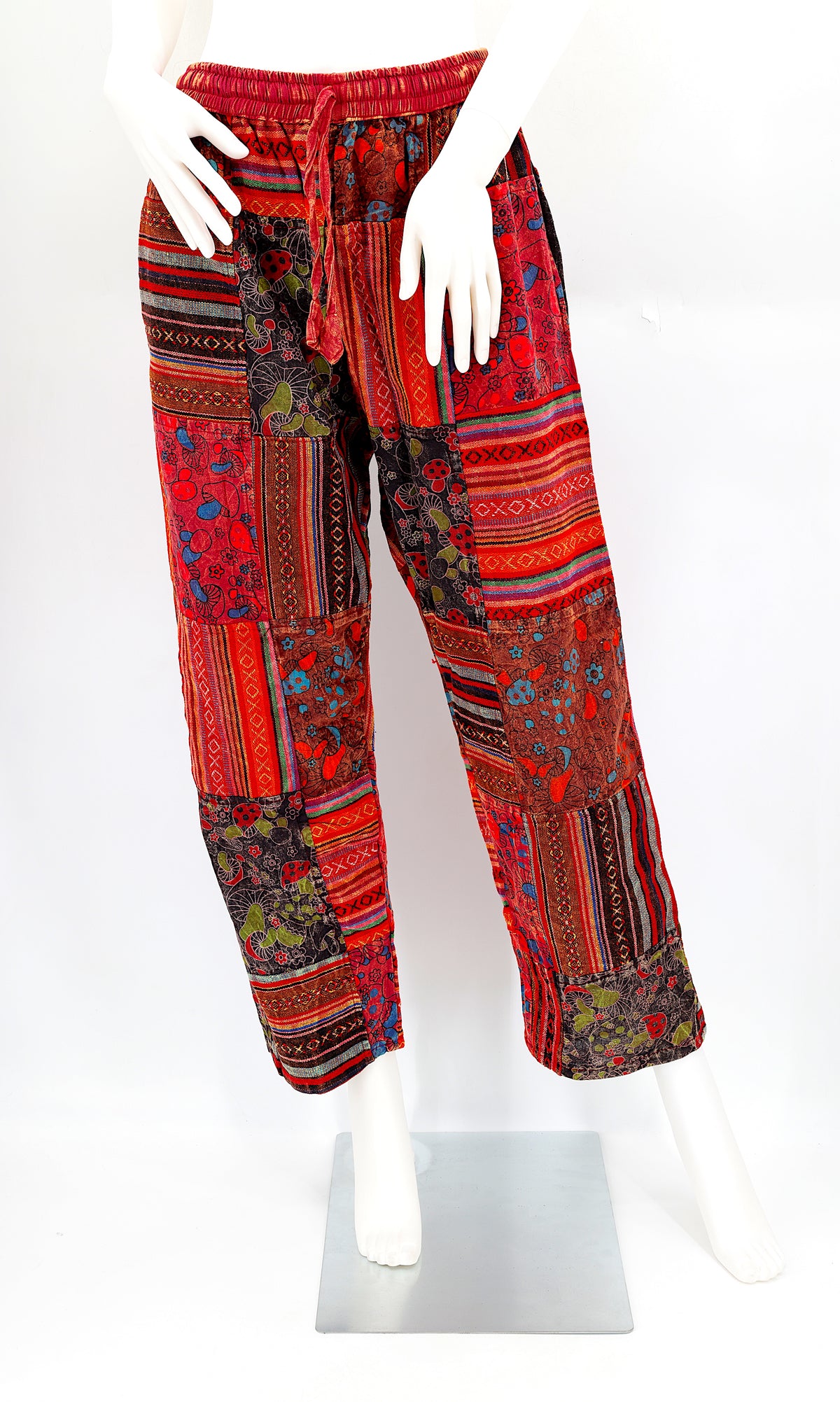Gheri Patchwork-Haremshose | Baumwoll-Festivalhose