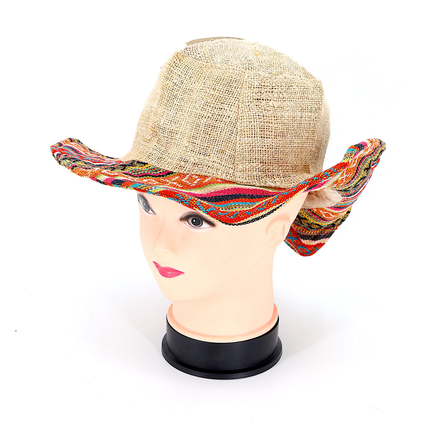 Hemp Hippie Handmade Gheri Patch Bohemian Hat
