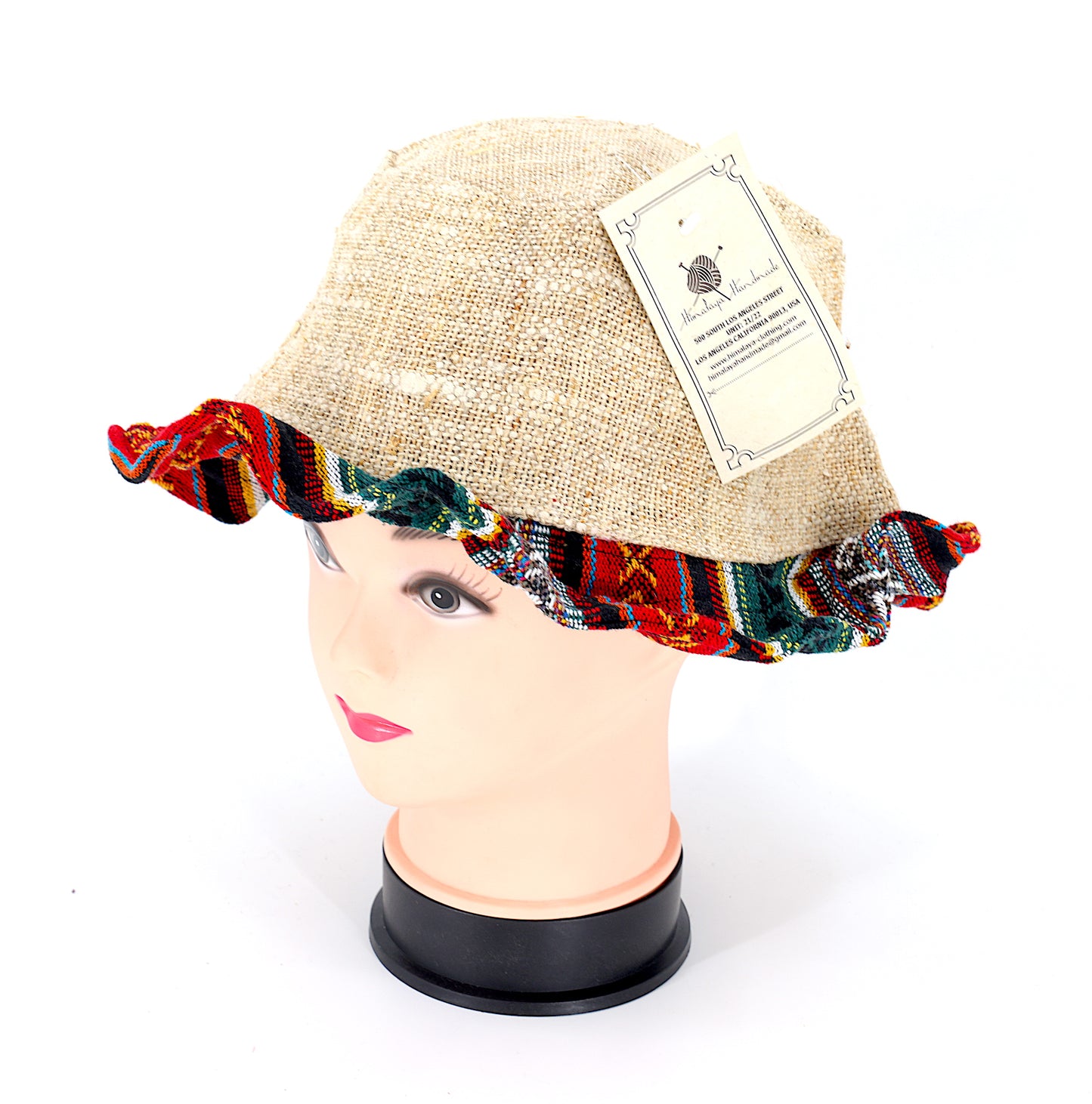 Hemp Hippie Handmade Gheri Patch Bohemian Hat