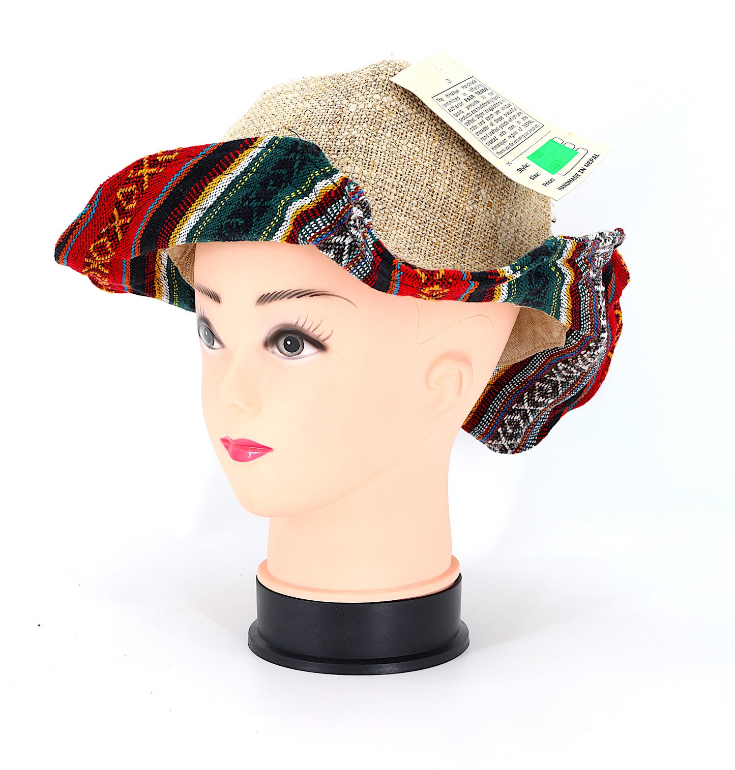 Hemp Hippie Handmade Gheri Patch Bohemian Hat