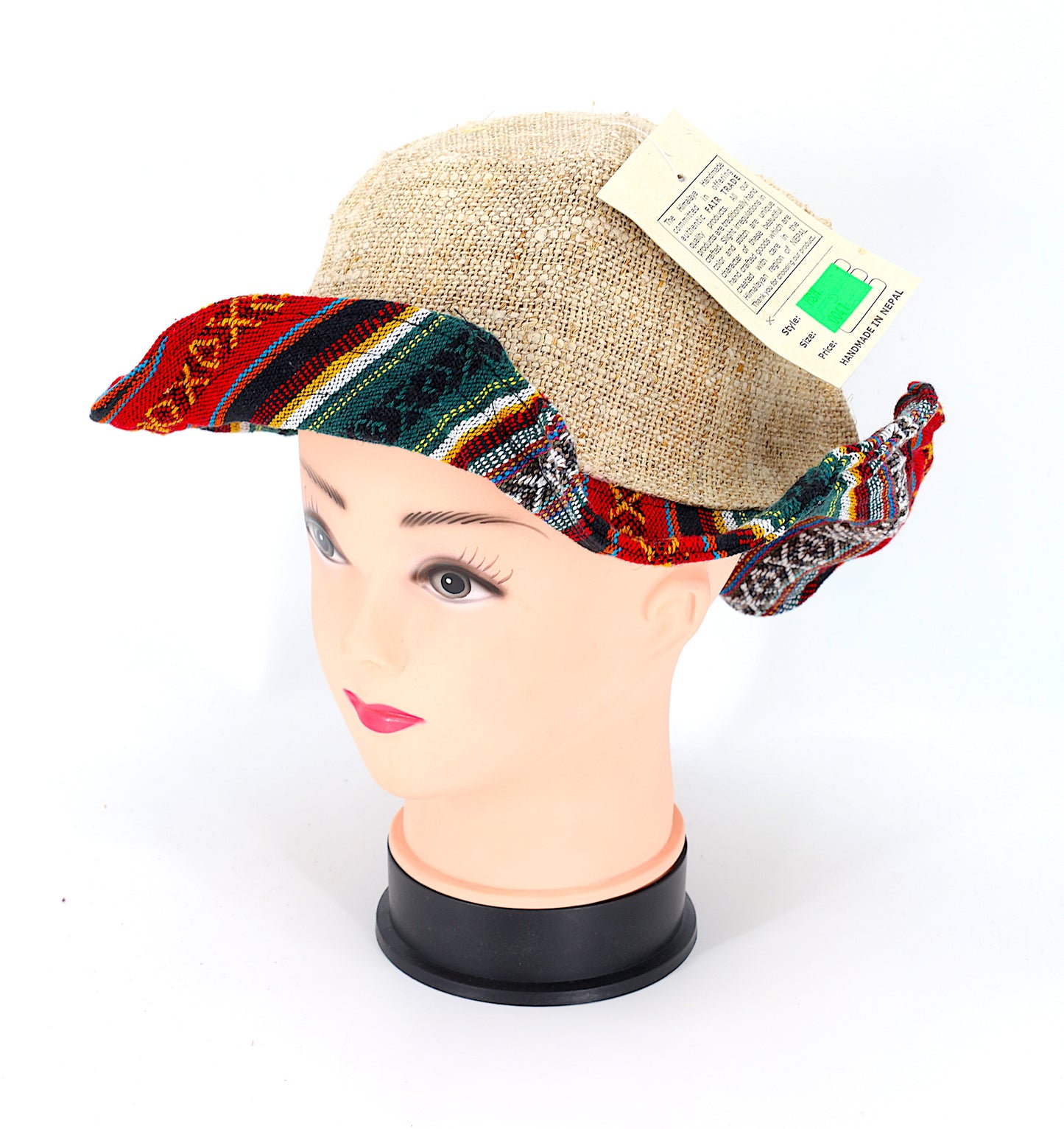 Hemp Hippie Handmade Gheri Patch Bohemian Hat