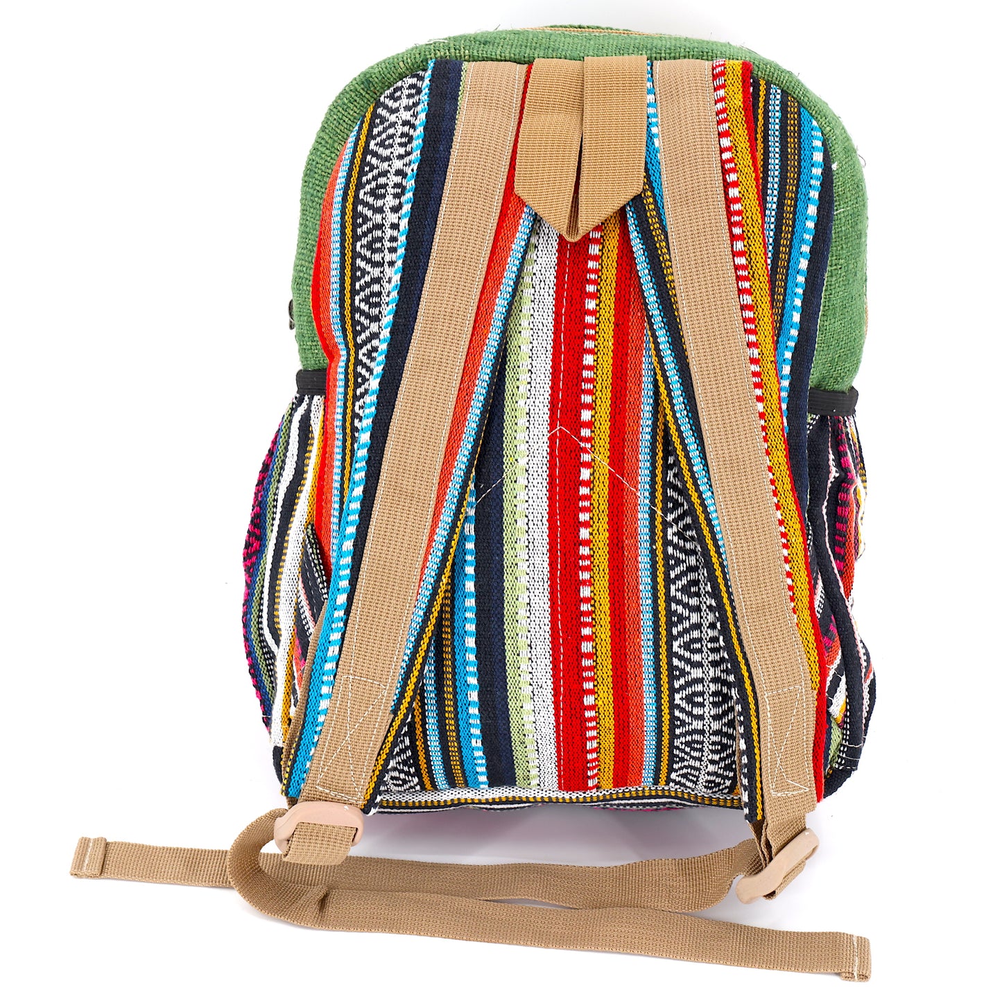 Hemp Mushroom Hand Embroidered Mini Backpack