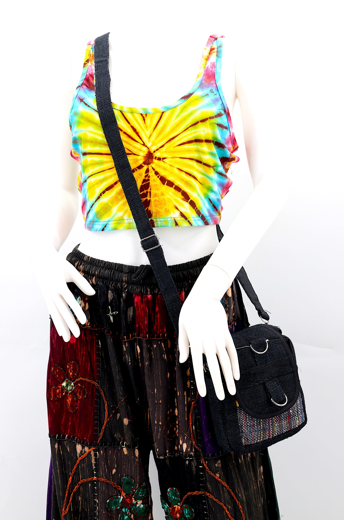 100% Hemp Handmade Small Camera Crossbody Messneger Bag