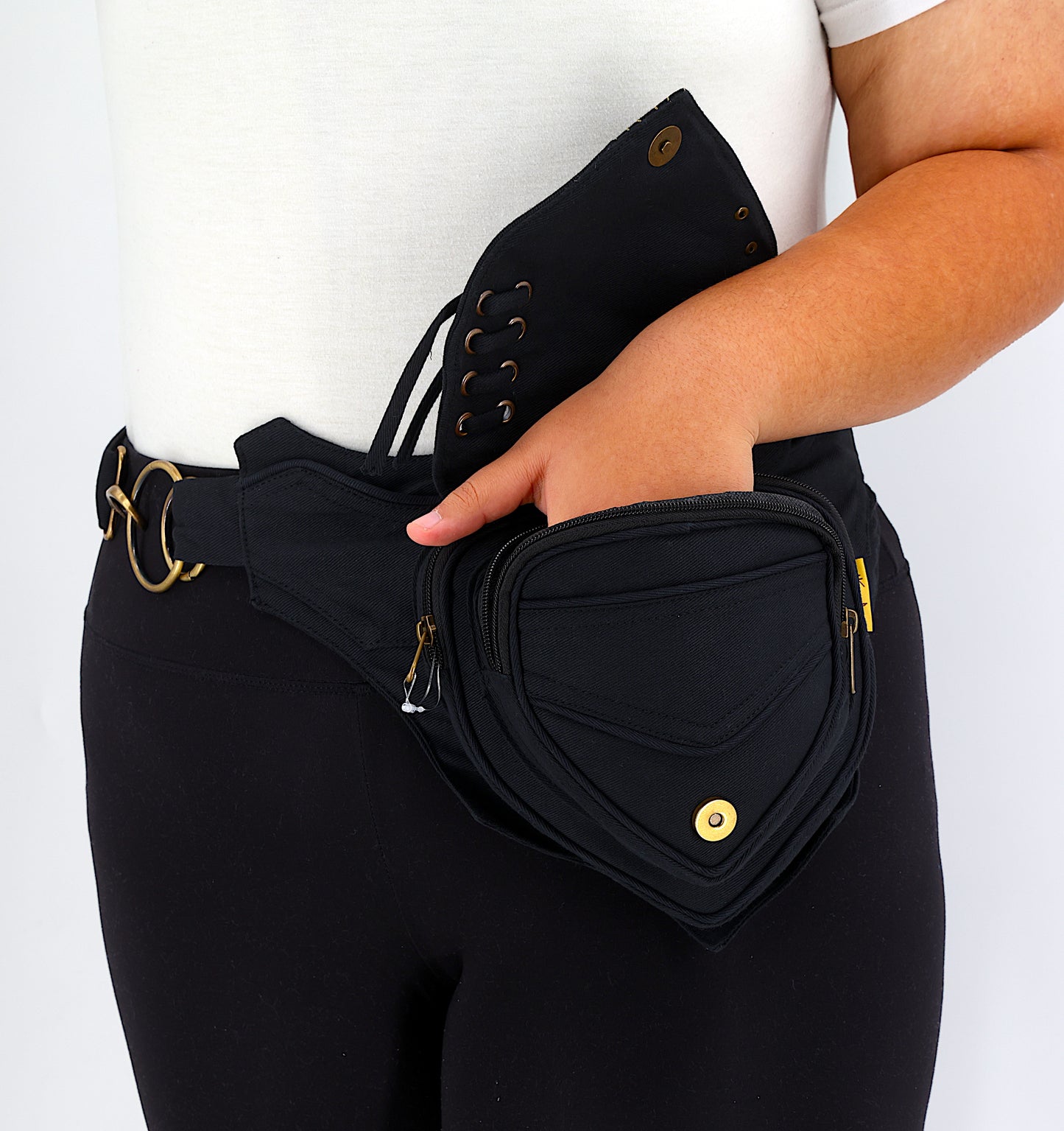 Cotton Flower of Life Pattern Handmade Canvas Fanny Pack