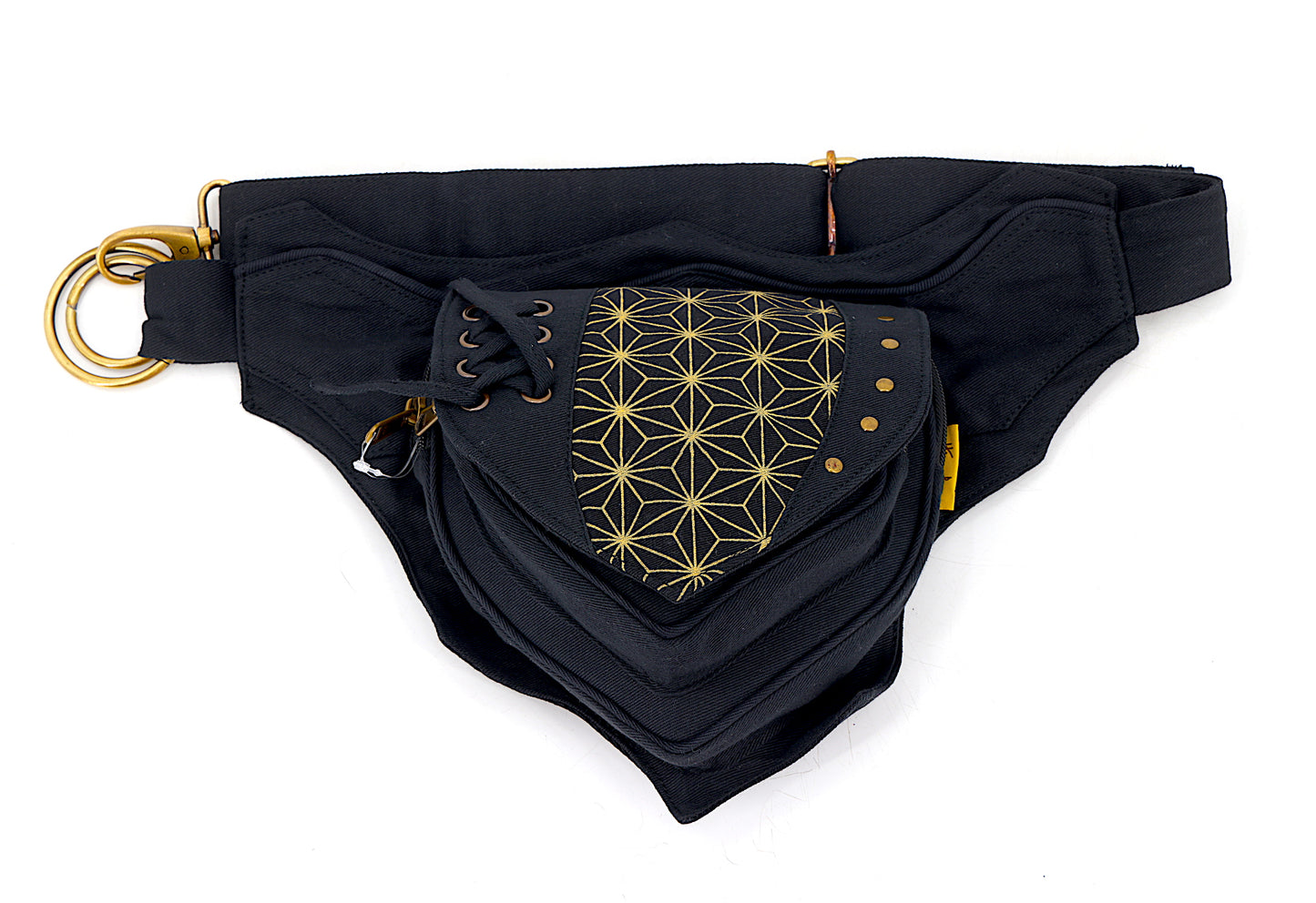 Cotton Flower of Life Pattern Handmade Canvas Fanny Pack