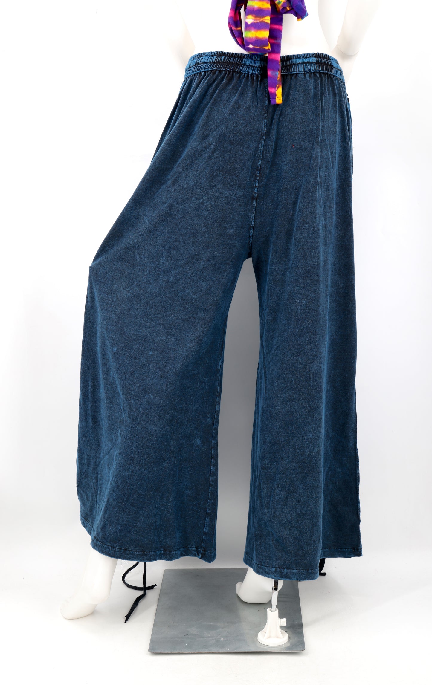 Sew and Slash Patchwork Paisley Print Palazzo Pants | Wide Leg Cotton Trousers