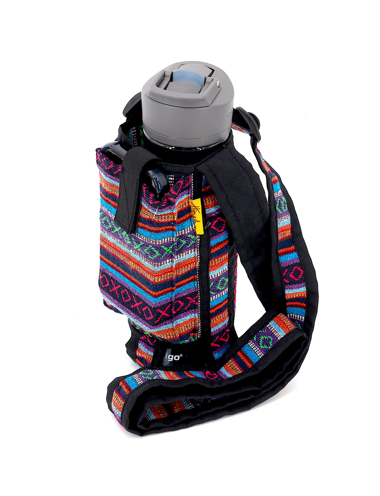 100% Hemp with Gheri Mix Water Bottle Holder