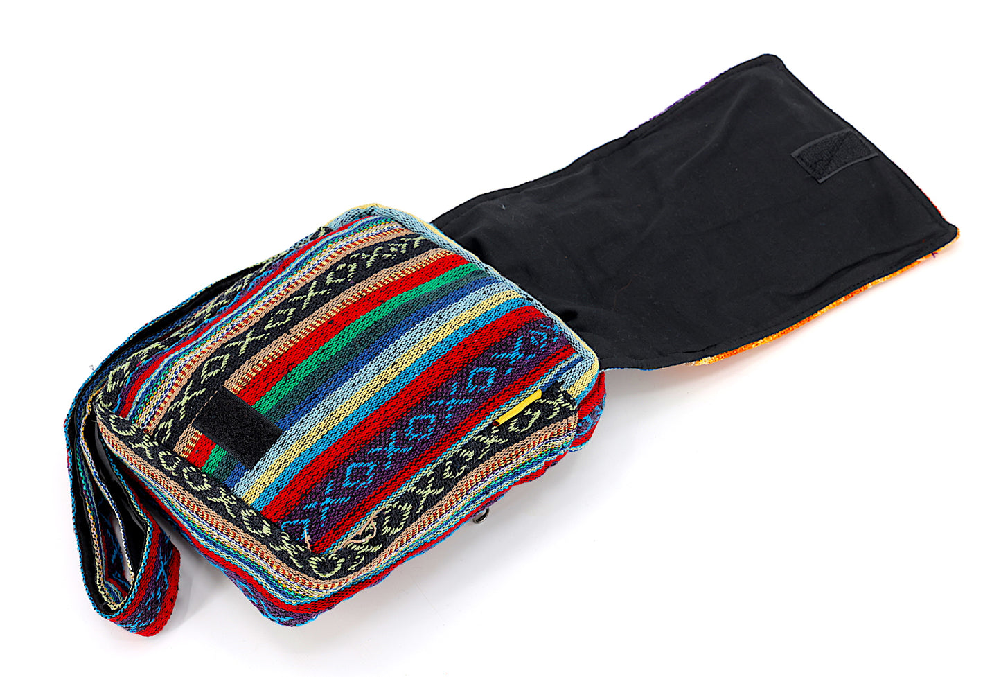 Hemp Elephant Hand Embroidered Passport Bag