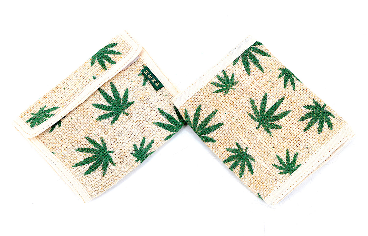Trifold-Geldbörse aus 100 % Hanf