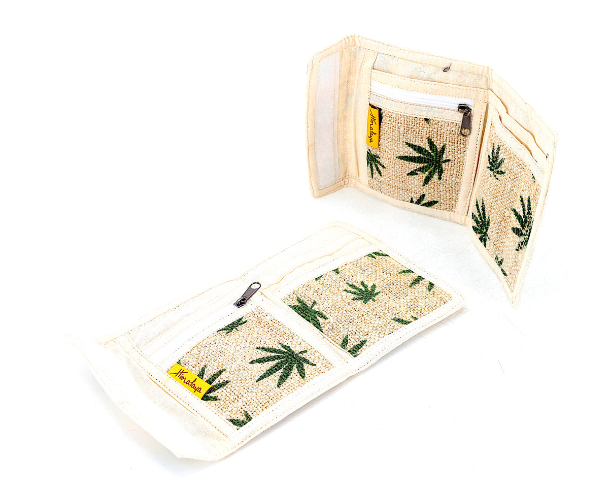 Trifold-Geldbörse aus 100 % Hanf