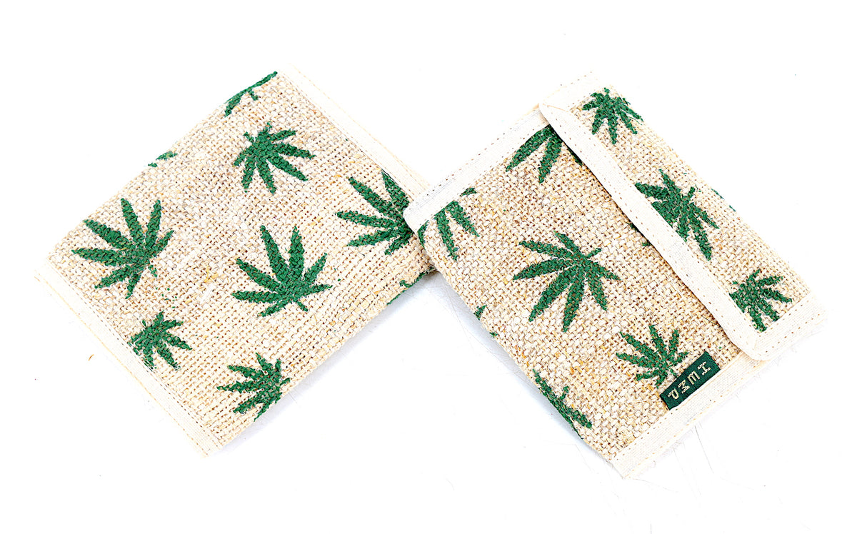 Trifold-Geldbörse aus 100 % Hanf