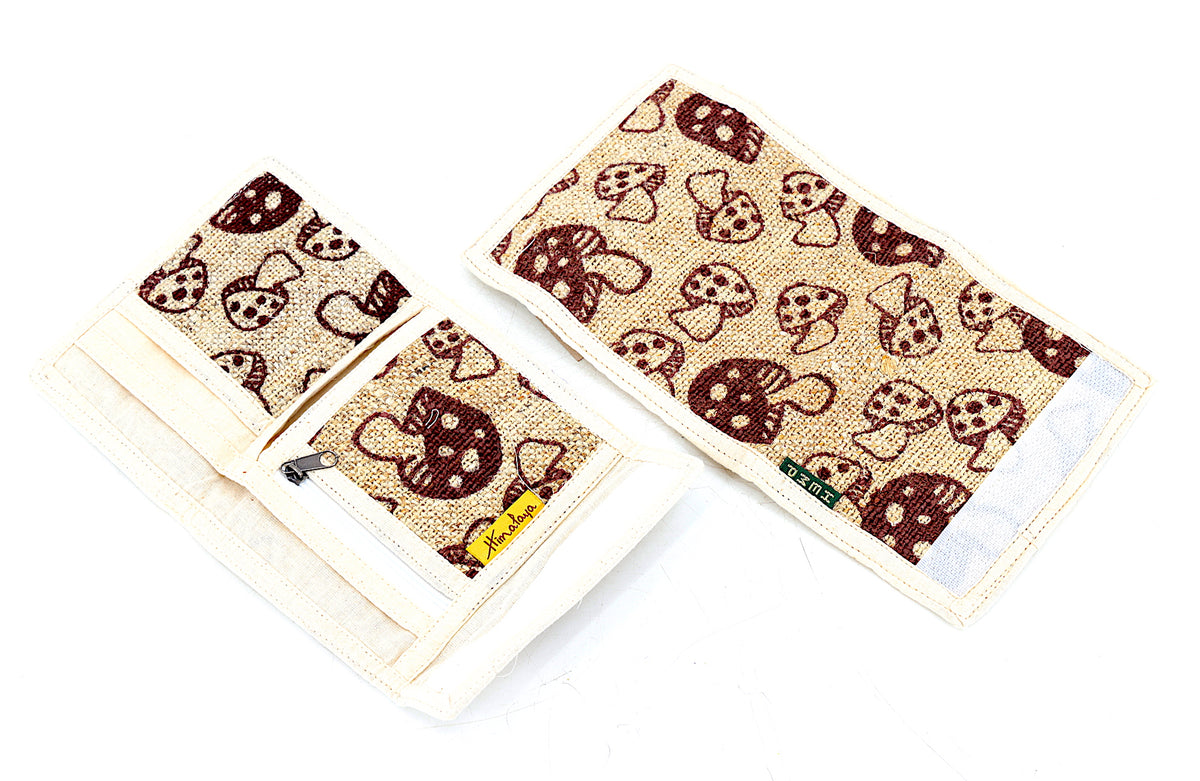 Trifold-Geldbörse aus 100 % Hanf