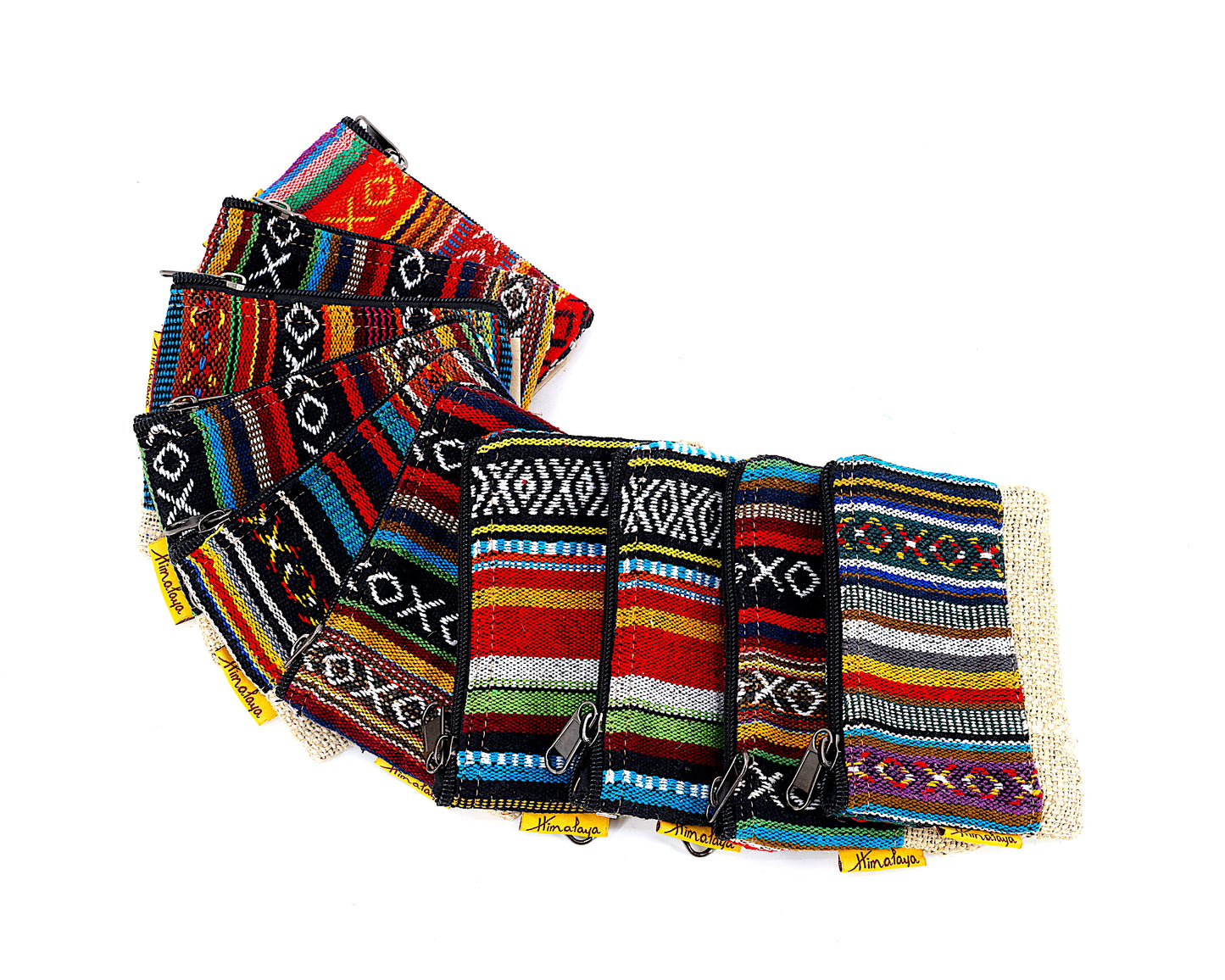 100% Hemp Multicolored Coin Purse