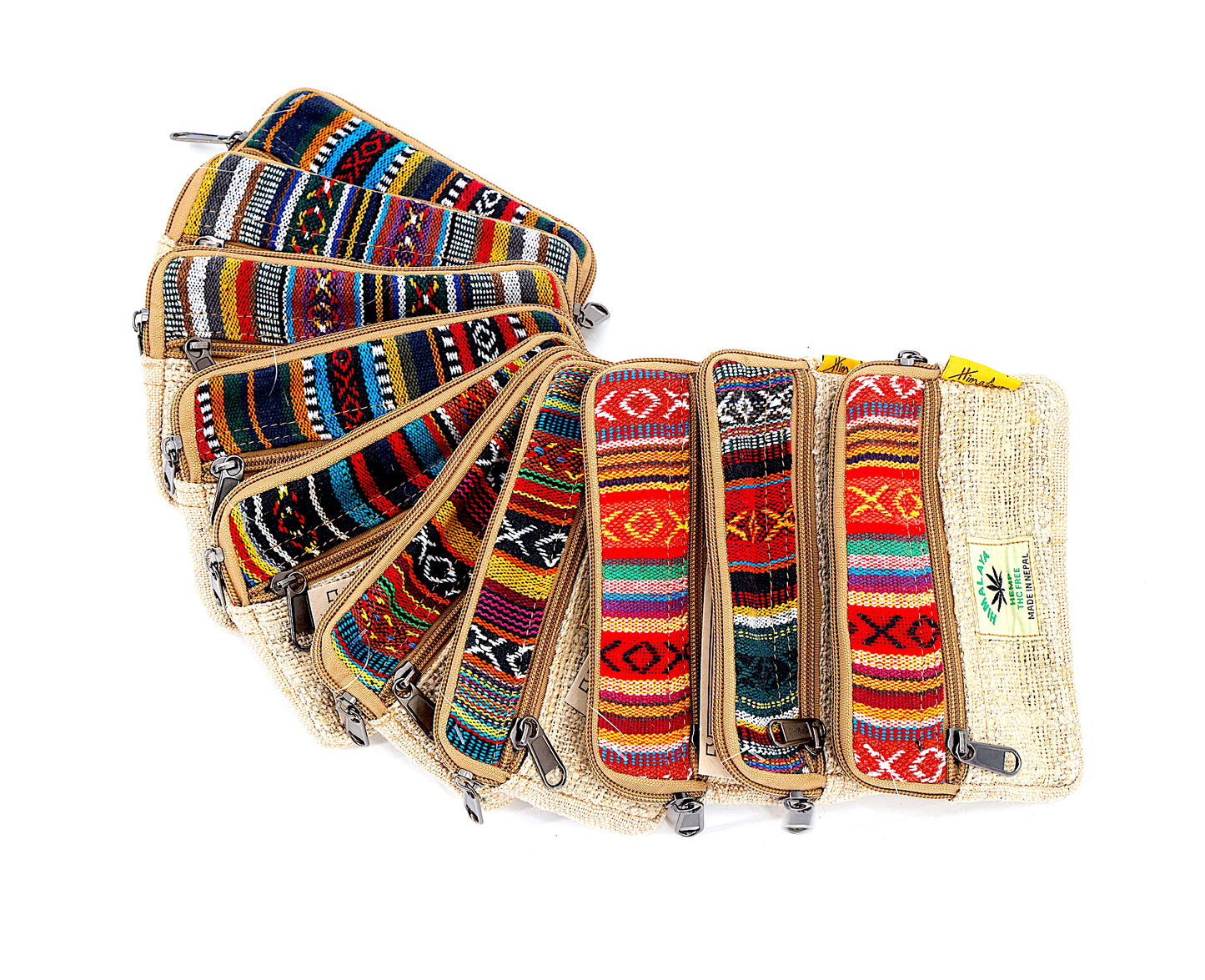 100% Hemp with Gheri Mix Coin Purse