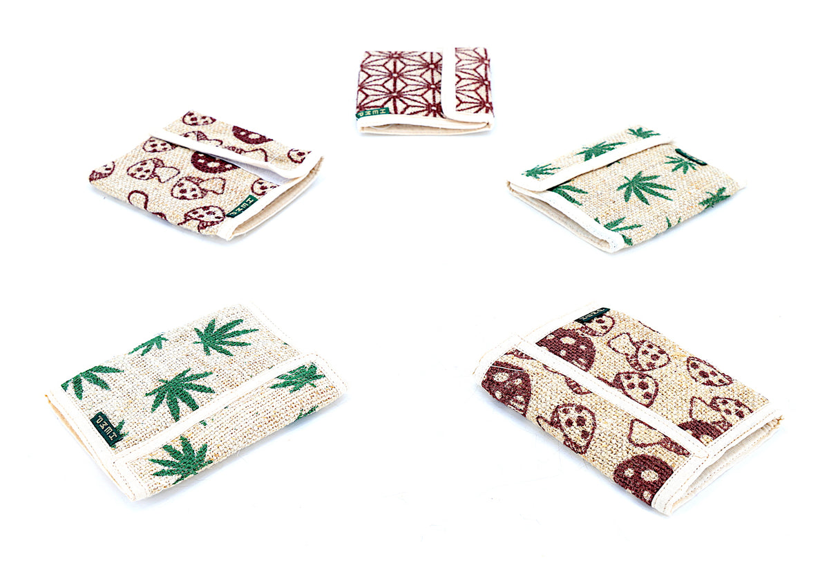 Trifold-Geldbörse aus 100 % Hanf