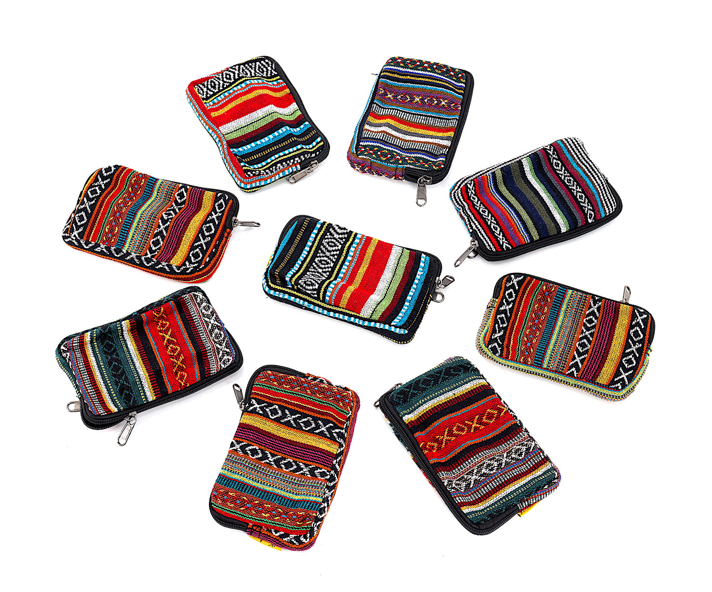 100% Hemp with Gheri Mix Coin Purse