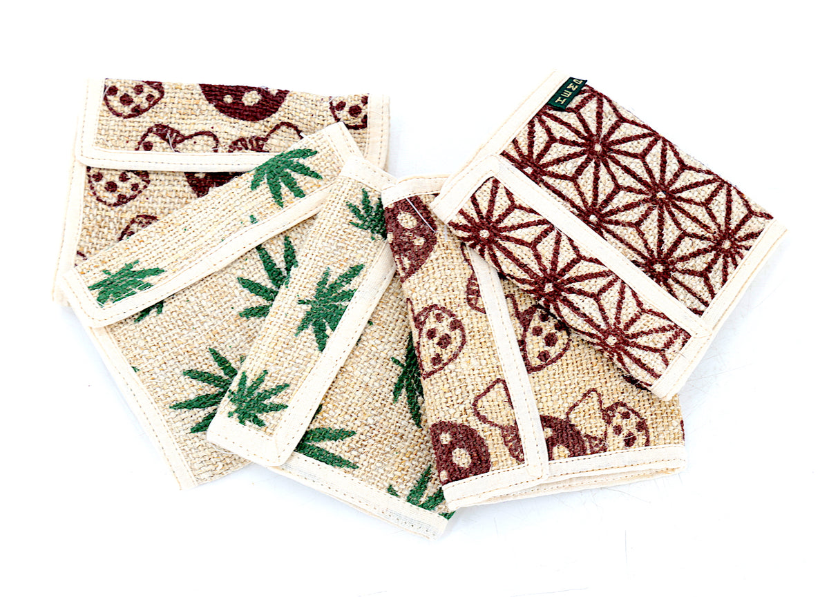 Trifold-Geldbörse aus 100 % Hanf