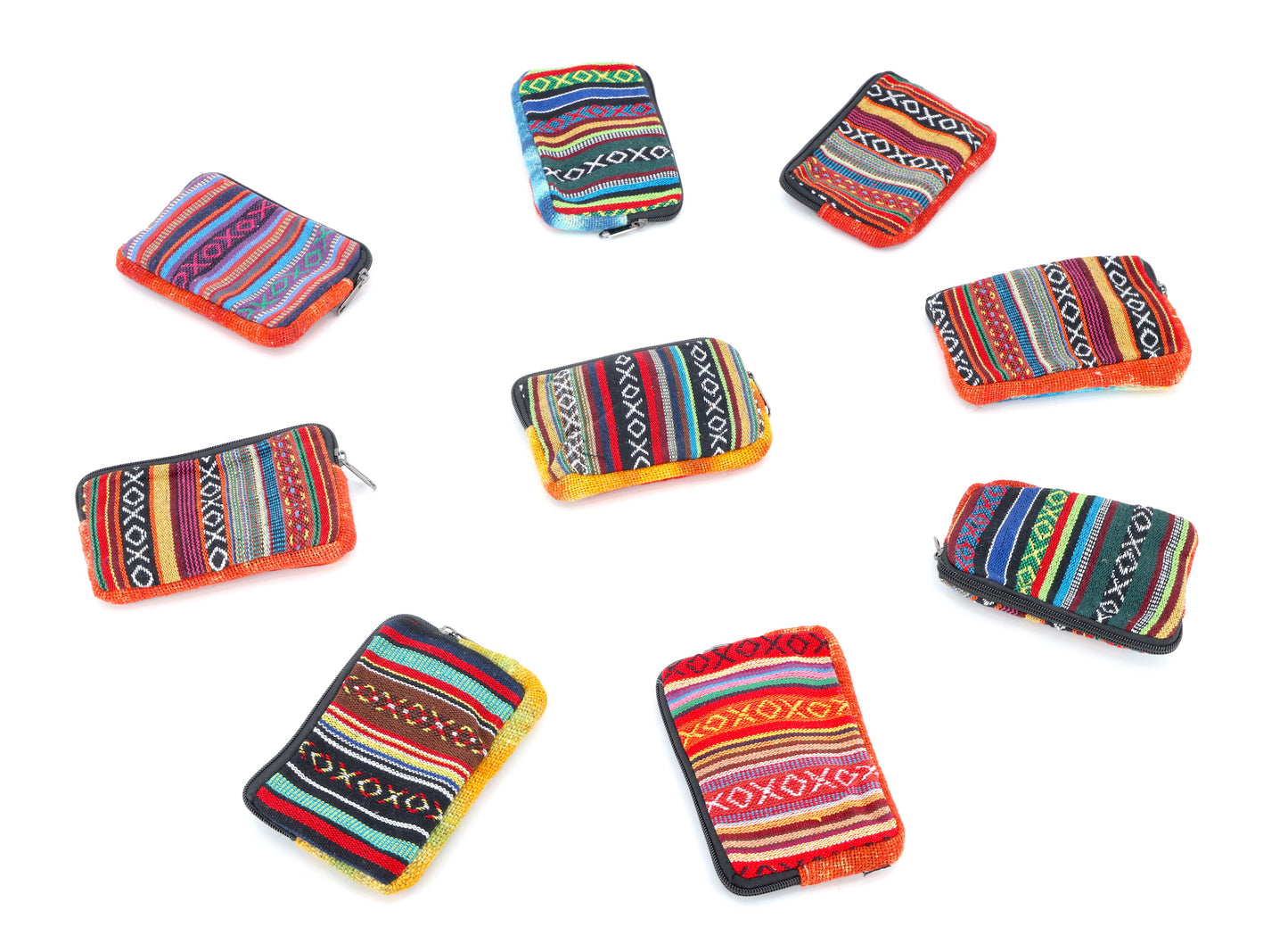 100% Hemp with Gheri Mix Coin Purse