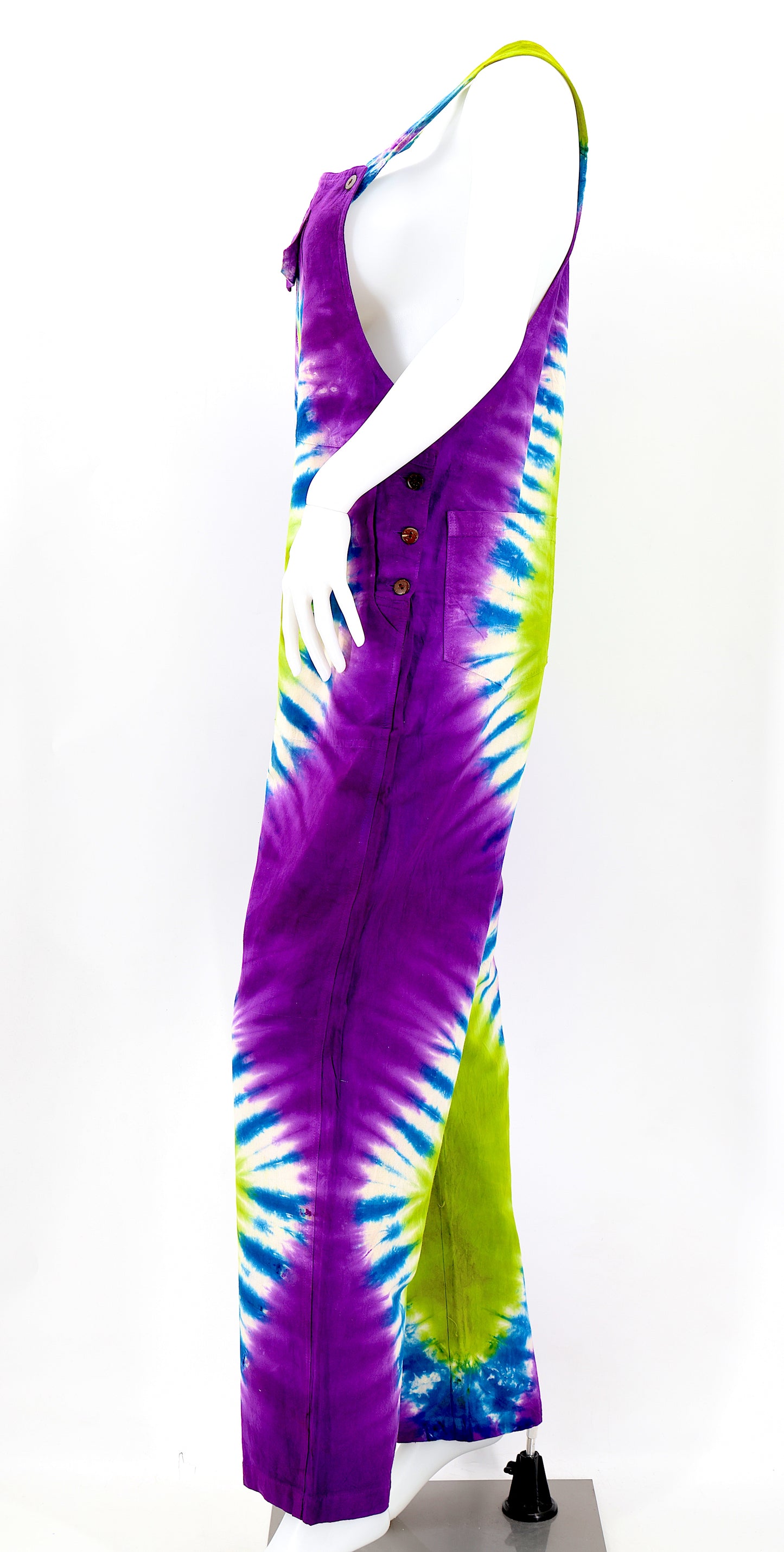 Cotton Hippie Handmade Tie Dye Color Pant Style Bohemian Overalls