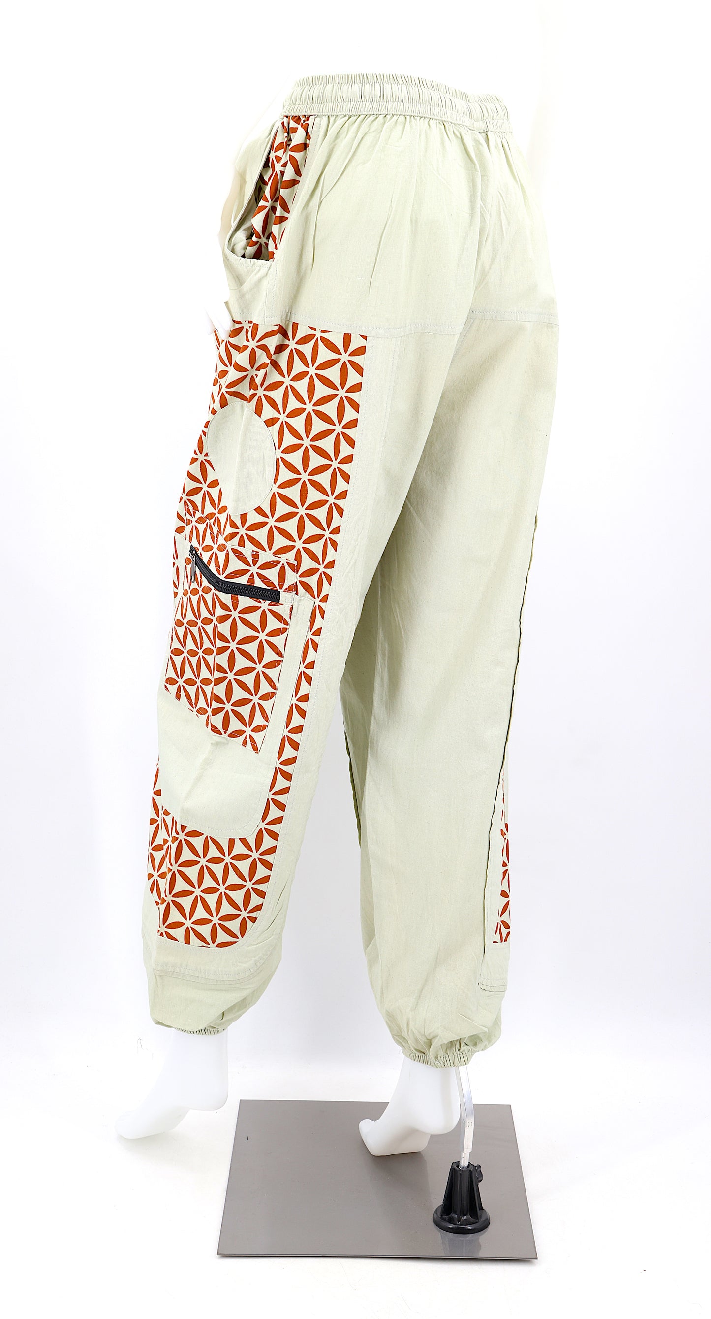 Flower of Life Print Harem Pants