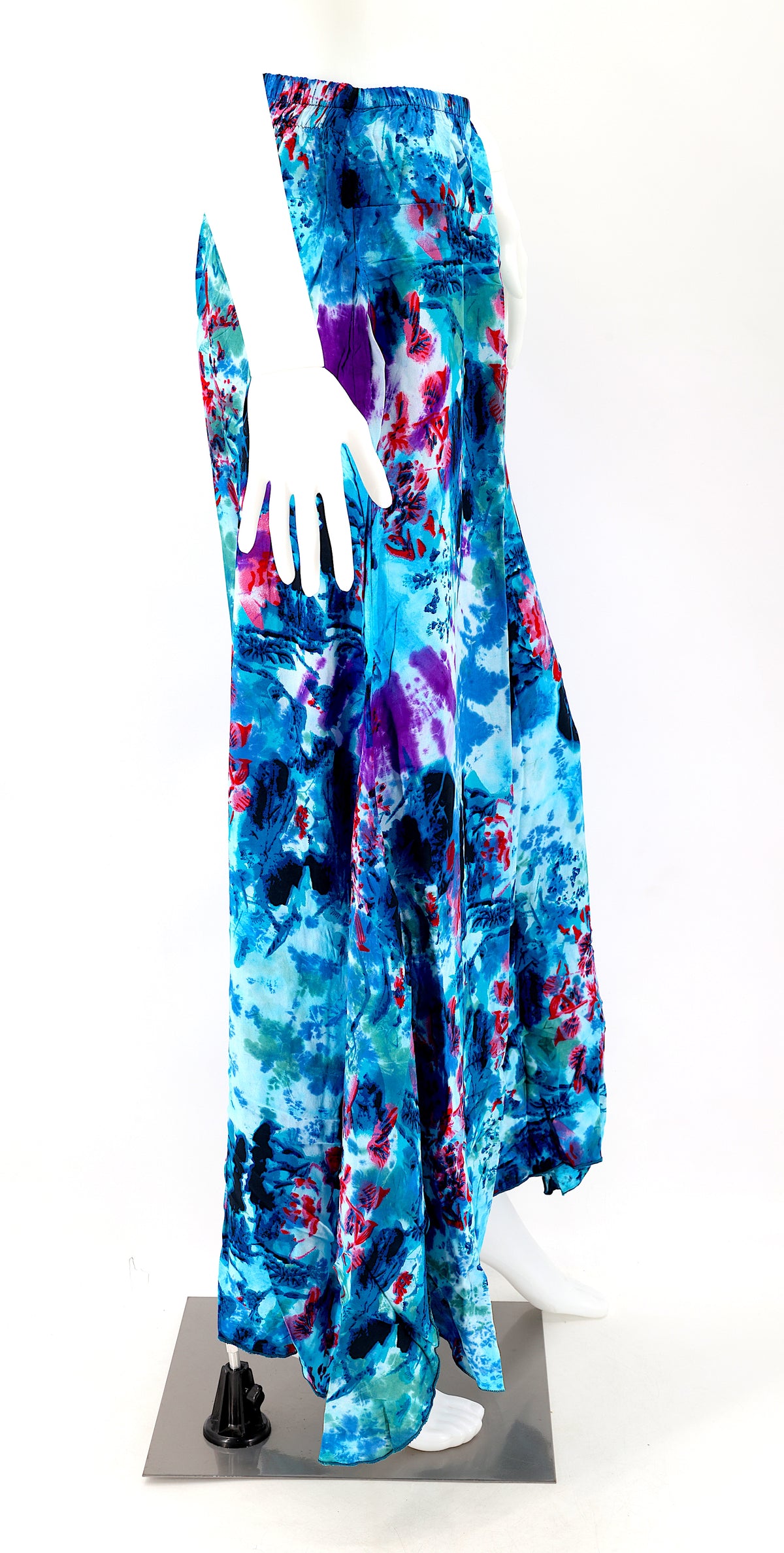 Colorful Rayon Palazzo Pants | Wide Leg Bohemian Trousers