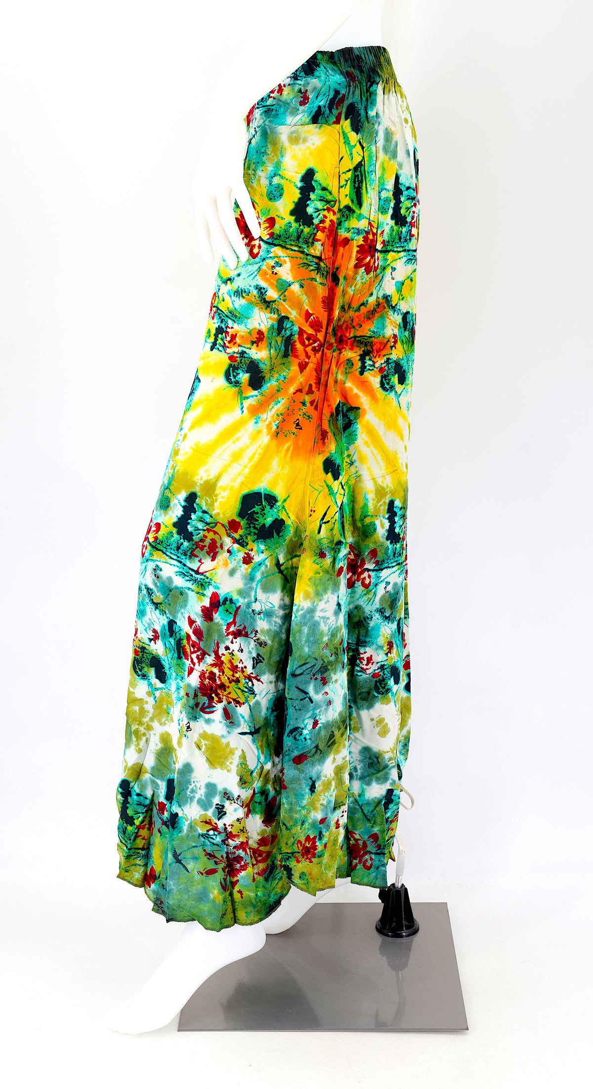 Colorful Rayon Palazzo Pants | Wide Leg Bohemian Trousers