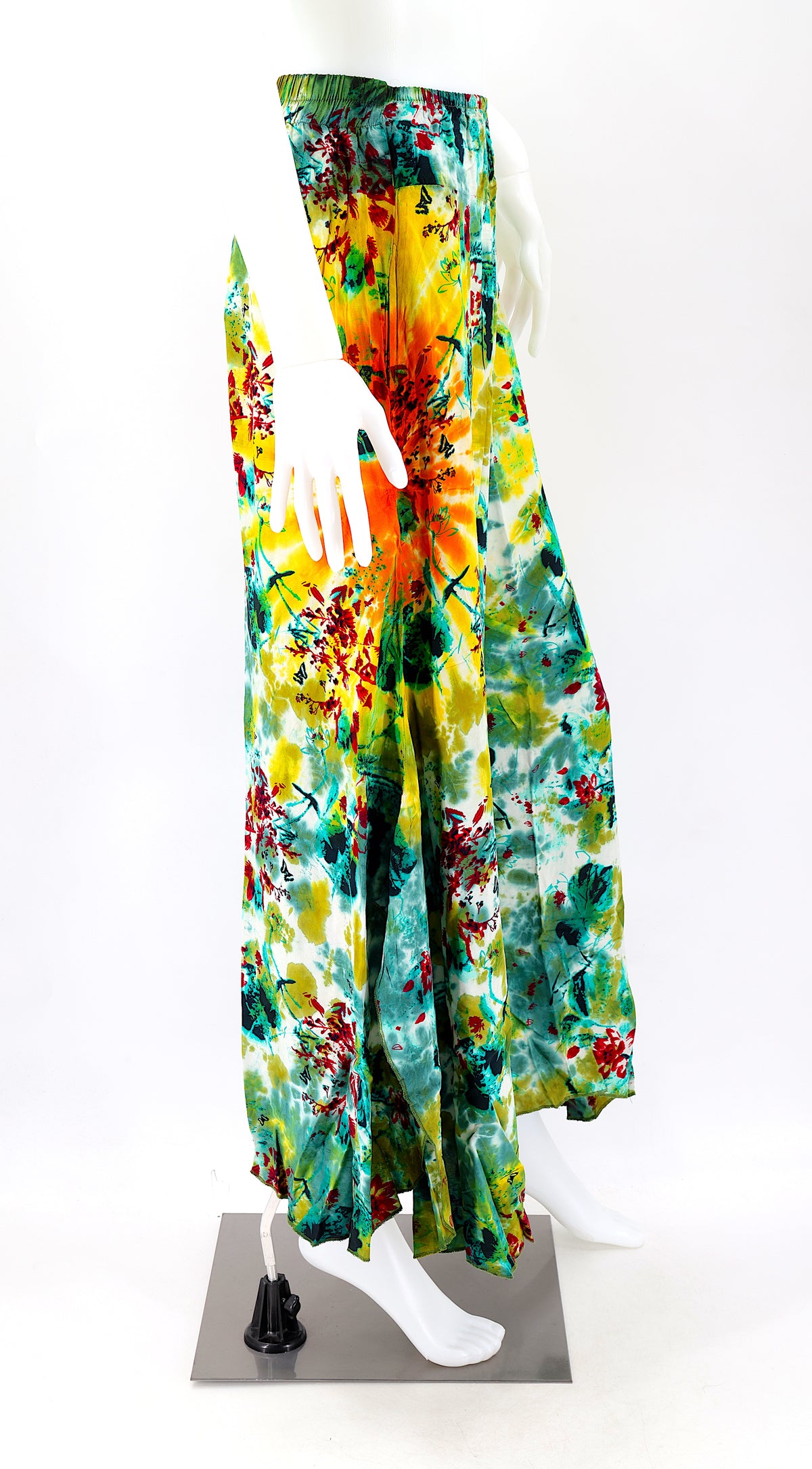 Colorful Rayon Palazzo Pants | Wide Leg Bohemian Trousers