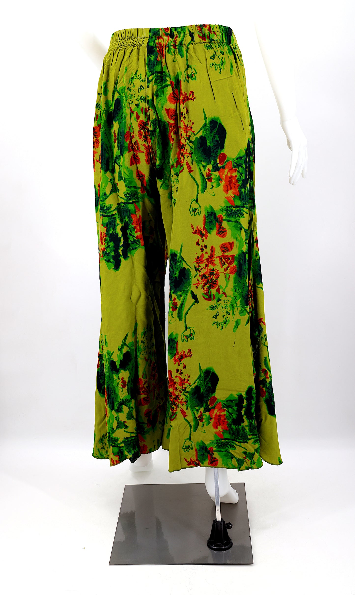 Colorful Rayon Palazzo Pants | Wide Leg Bohemian Trousers