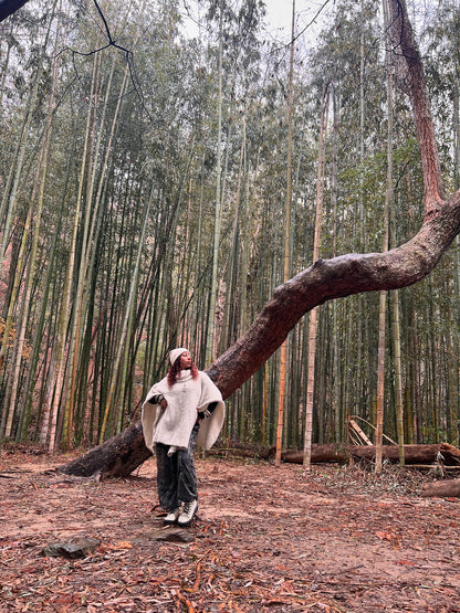 Artisan-crafted harem trousers with faded color design