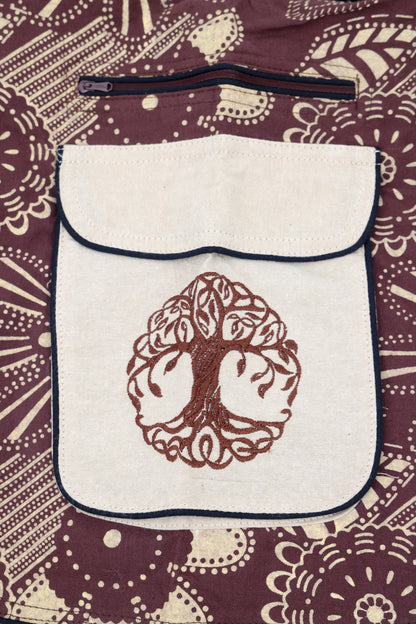 Unorthodox Patterned Tree of Life Embroidered Pants | Cotton Harem Pants