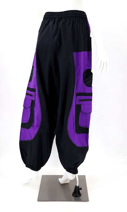 Flower of Life Sacred Geometry Embroidered Pants | Cotton Harem Pants