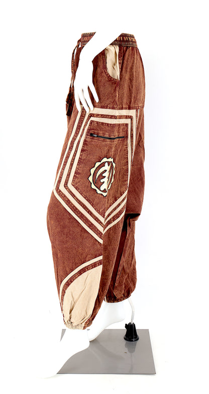 Power of God & Flower of Life Embroidered Harem Pants