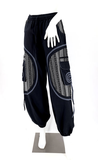 Plain Gheri Mix Cotton Harem Pants