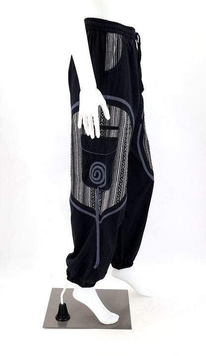 Plain Gheri Mix Cotton Harem Pants