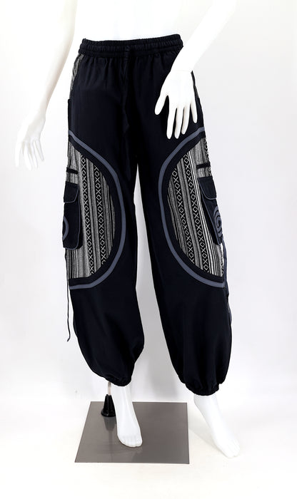 Plain Gheri Mix Cotton Harem Pants