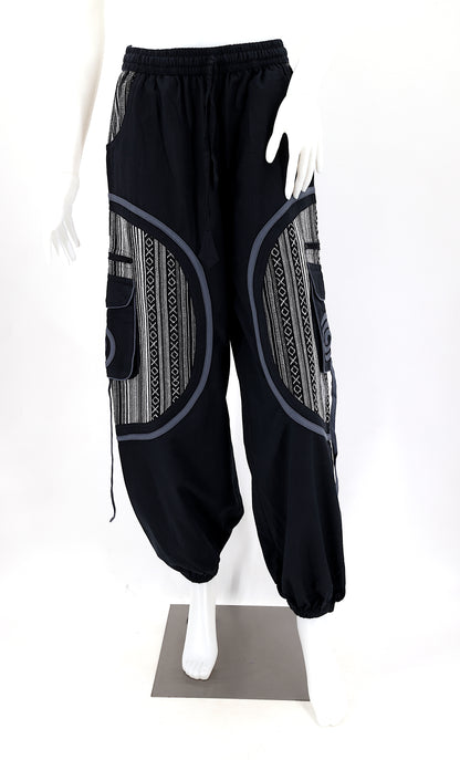 Plain Gheri Mix Cotton Harem Pants