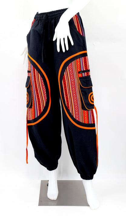 Plain Gheri Mix Cotton Harem Pants