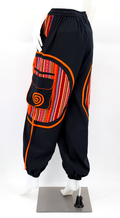 Plain Gheri Mix Cotton Harem Pants