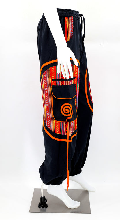 Plain Gheri Mix Cotton Harem Pants