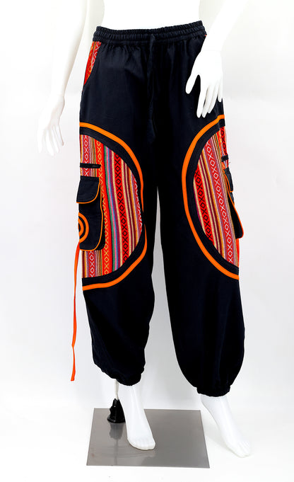 Plain Gheri Mix Cotton Harem Pants