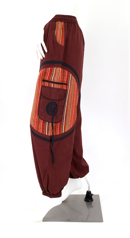 Plain Gheri Mix Cotton Harem Pants