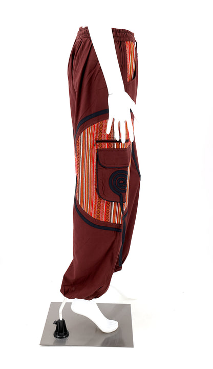 Plain Gheri Mix Cotton Harem Pants