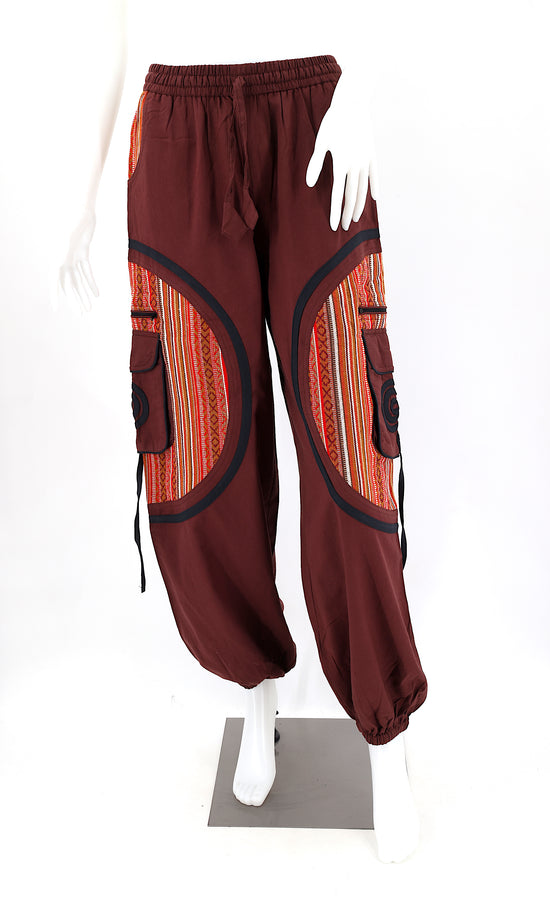 Cotton Hippie Handmade Harem Mushroom With Gheri Patchwork Bohemian Pa