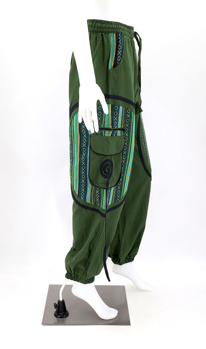 Plain Gheri Mix Cotton Harem Pants