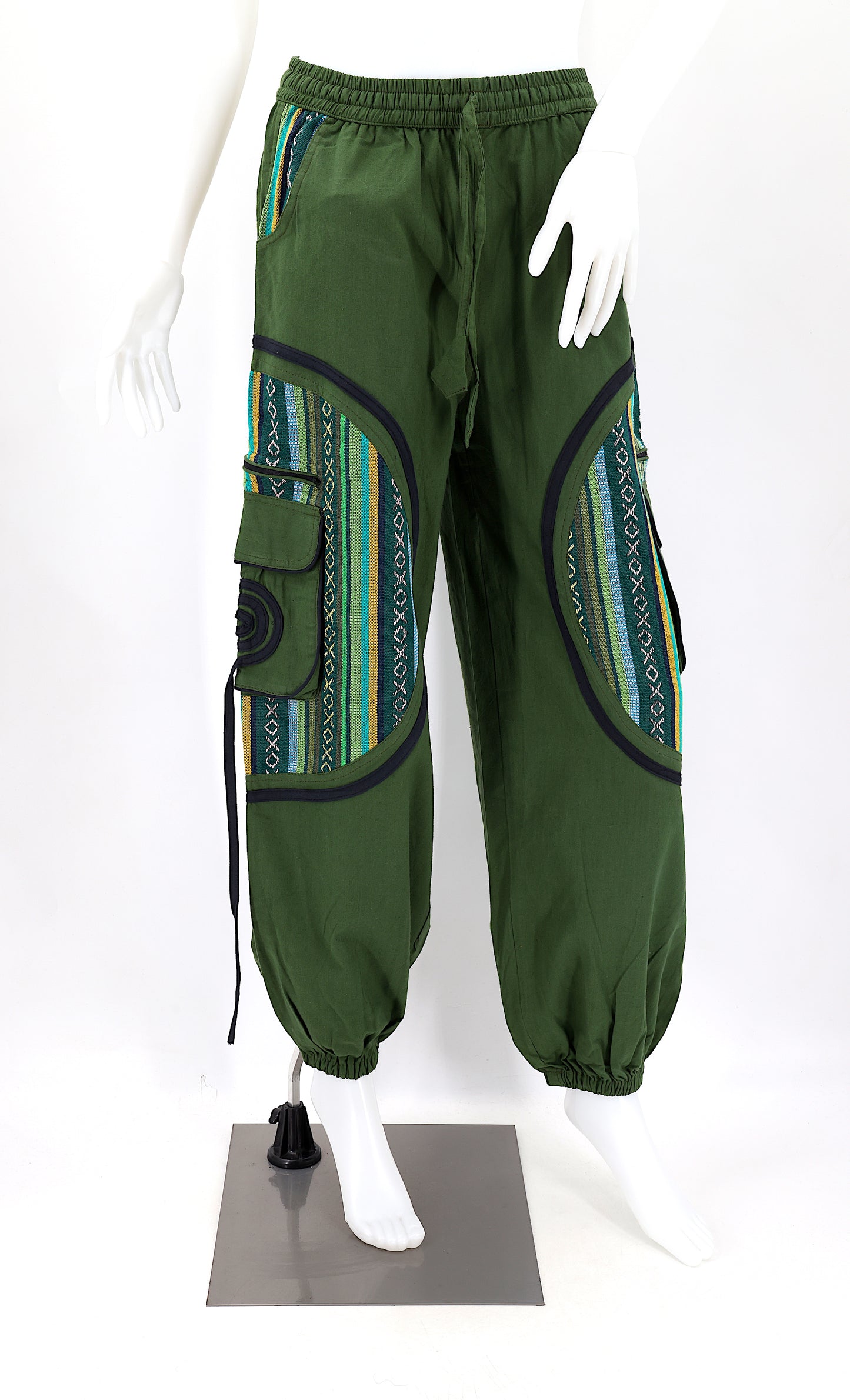 Cotton Hippie Handmade Harem Plain Gheri Mix Bohemian Trousers